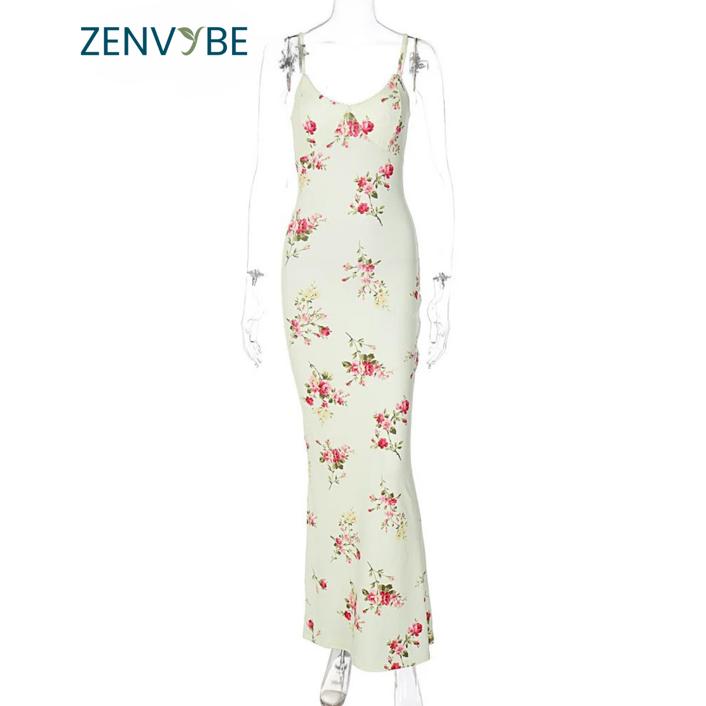 Elegant Floral Backless Maxi Dress - Perfect for Parties