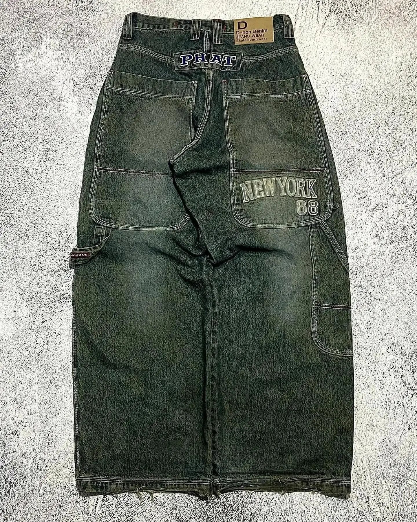 Zenvybe Baggy Jeans - Vintage Chic with Multiple Pockets