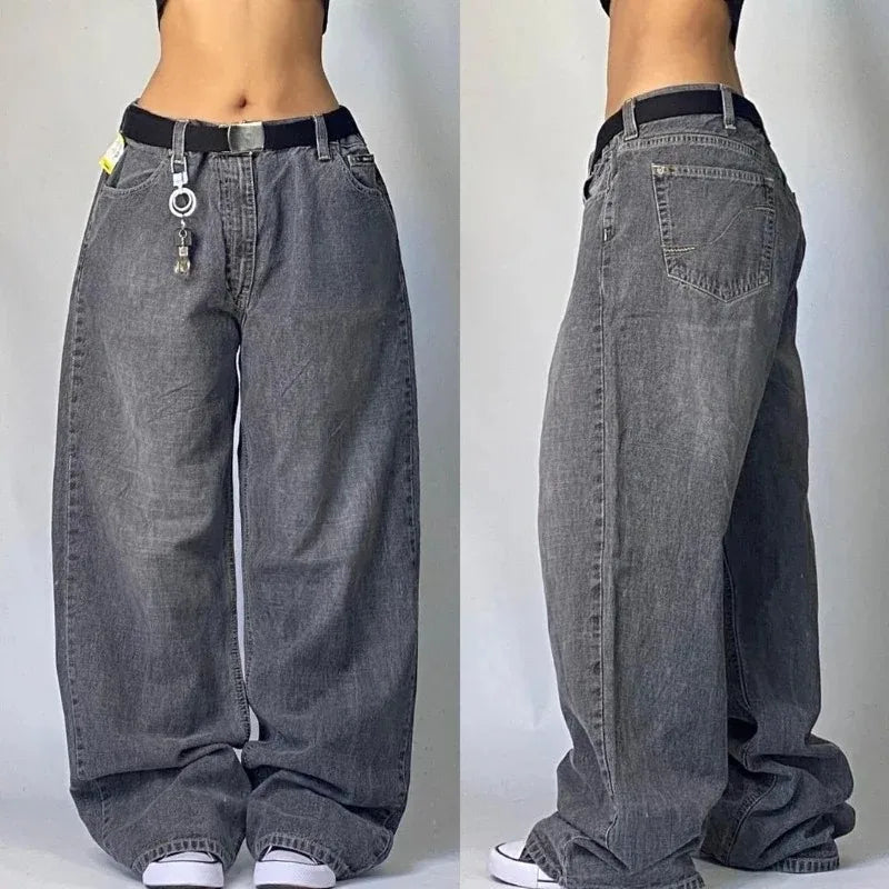 Zenvybe Baggy Jeans - Vintage Chic with Multiple Pockets